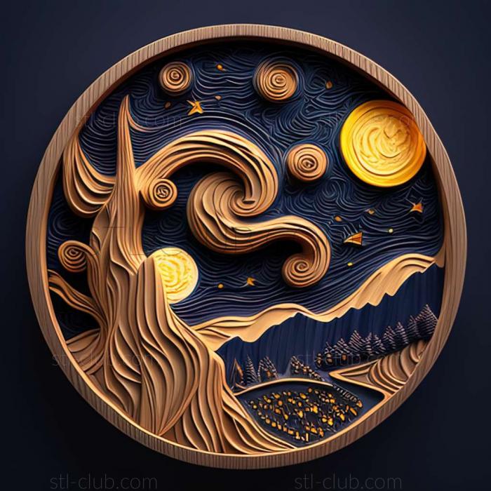 3D model starry night (STL)